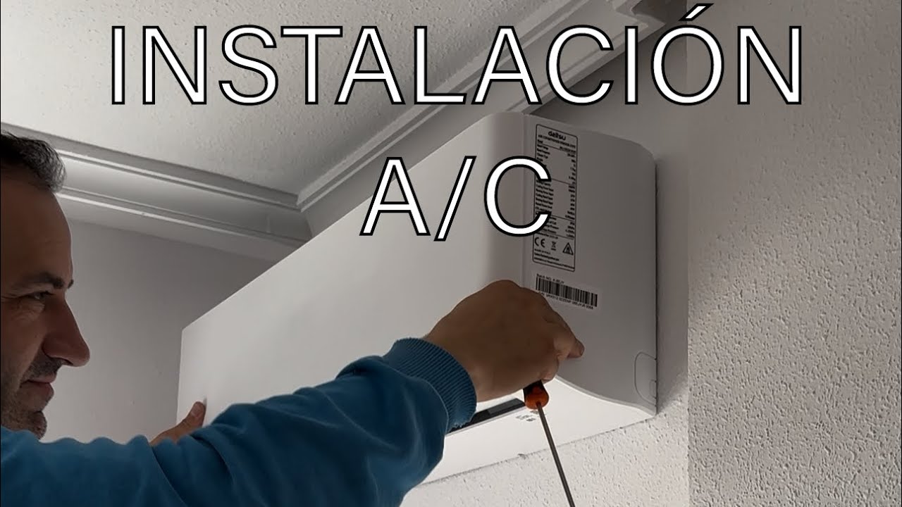 Instalación completa de aire acondicionado Daitsu 🔧 paso a paso