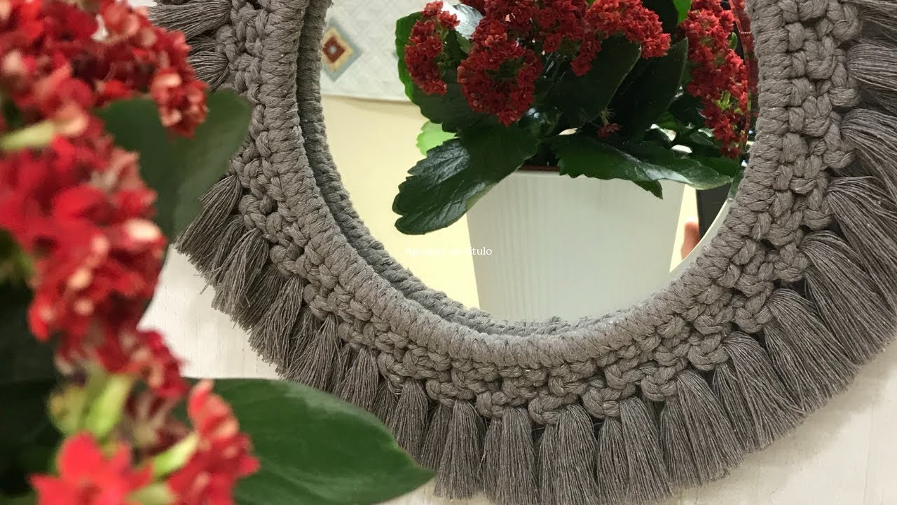 Espejo con macramé