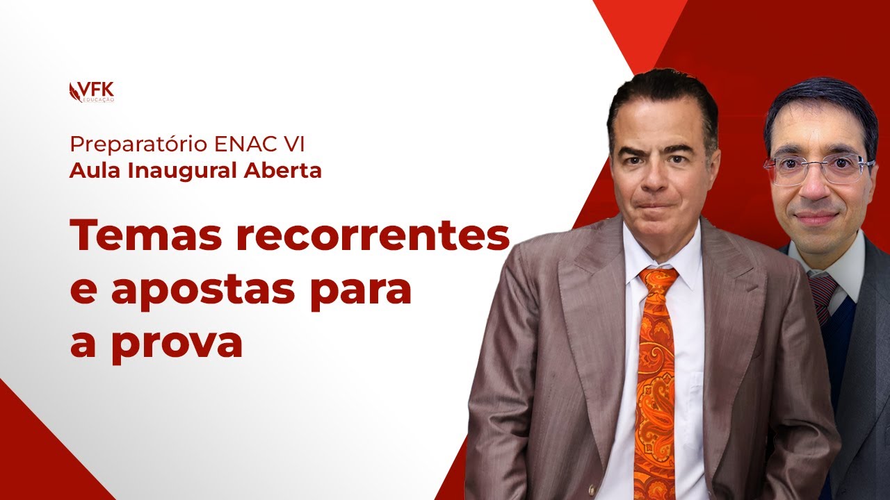 Aula inaugural aberta - Temas recorrentes e apostas para a prova