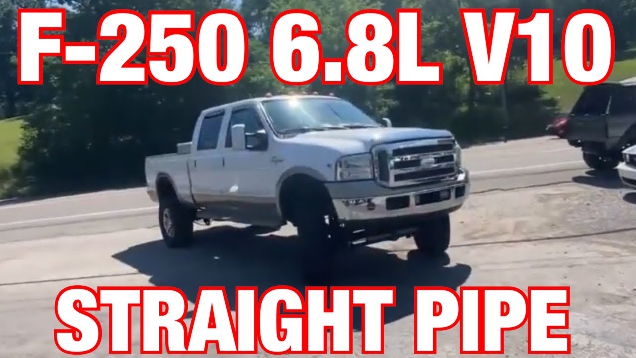 2010 Ford F-250 6.8L V10 DUAL EXHAUST w/ STRAIGHT PIPES!