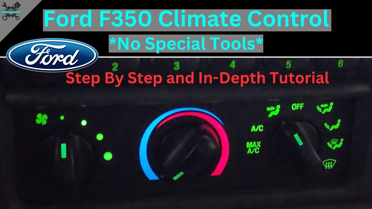 How to Replace Climate Control Lights F350/F250 | Replacing Climate Lights on Super Duty 1998-2008
