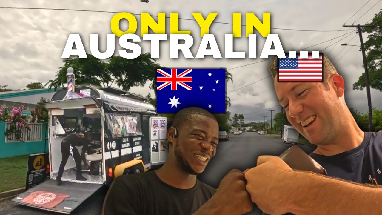 Мне подстригли волосы в фургоне в Австралии 🇦🇺