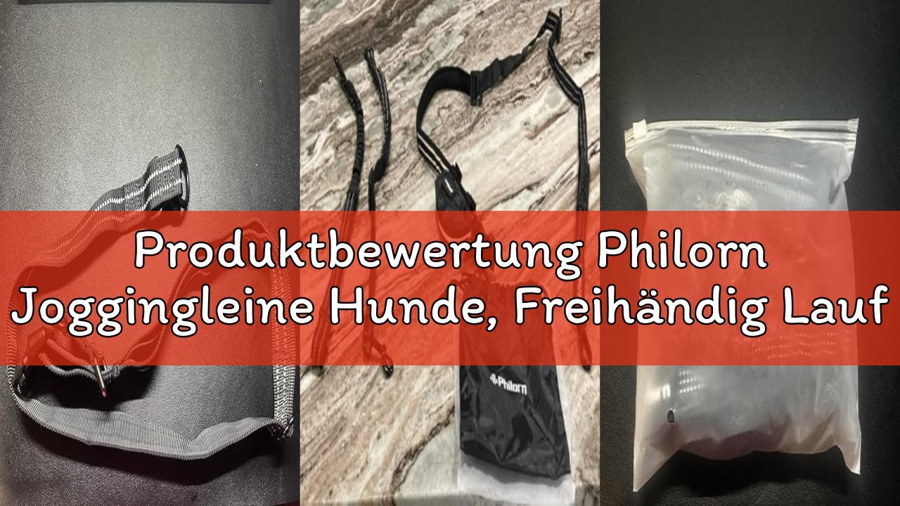 Produktbewertung Philorn Joggingleine Hunde, Freihändig Laufleine, Bauchgurt Hundeleine zum Joggen L