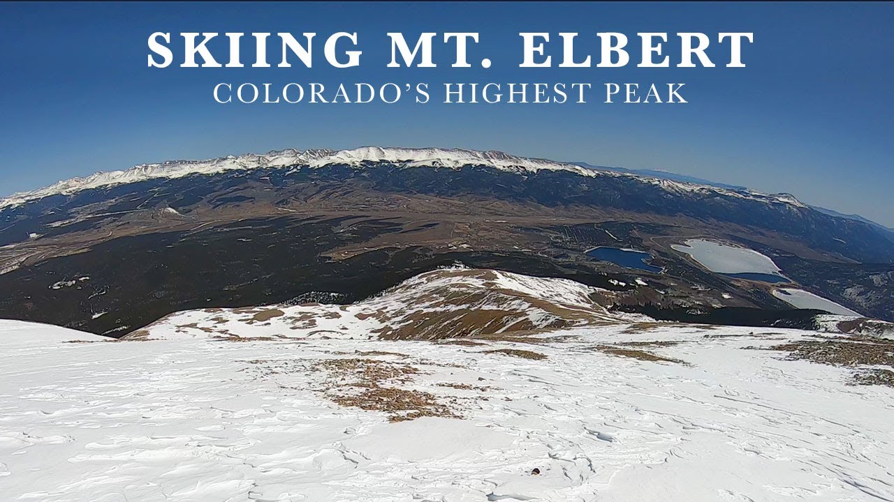 Skiing Mt. Elbert - Highest Peak in Colorado - 14,433 ft