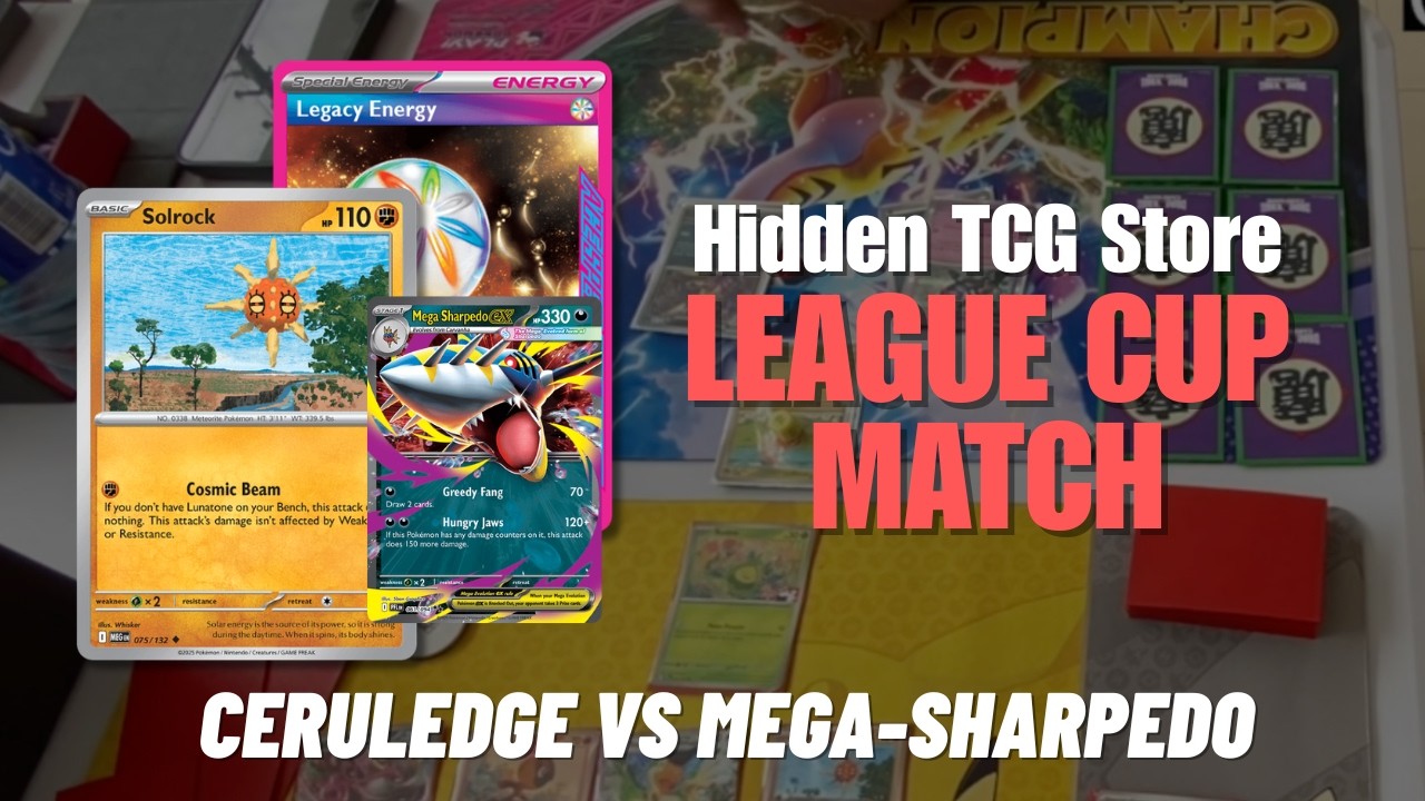 CeruledgeEX vs Mega SharpedoEX 🦈🔥 | Match Difícil de League Cup (Estrategia y Paciencia)