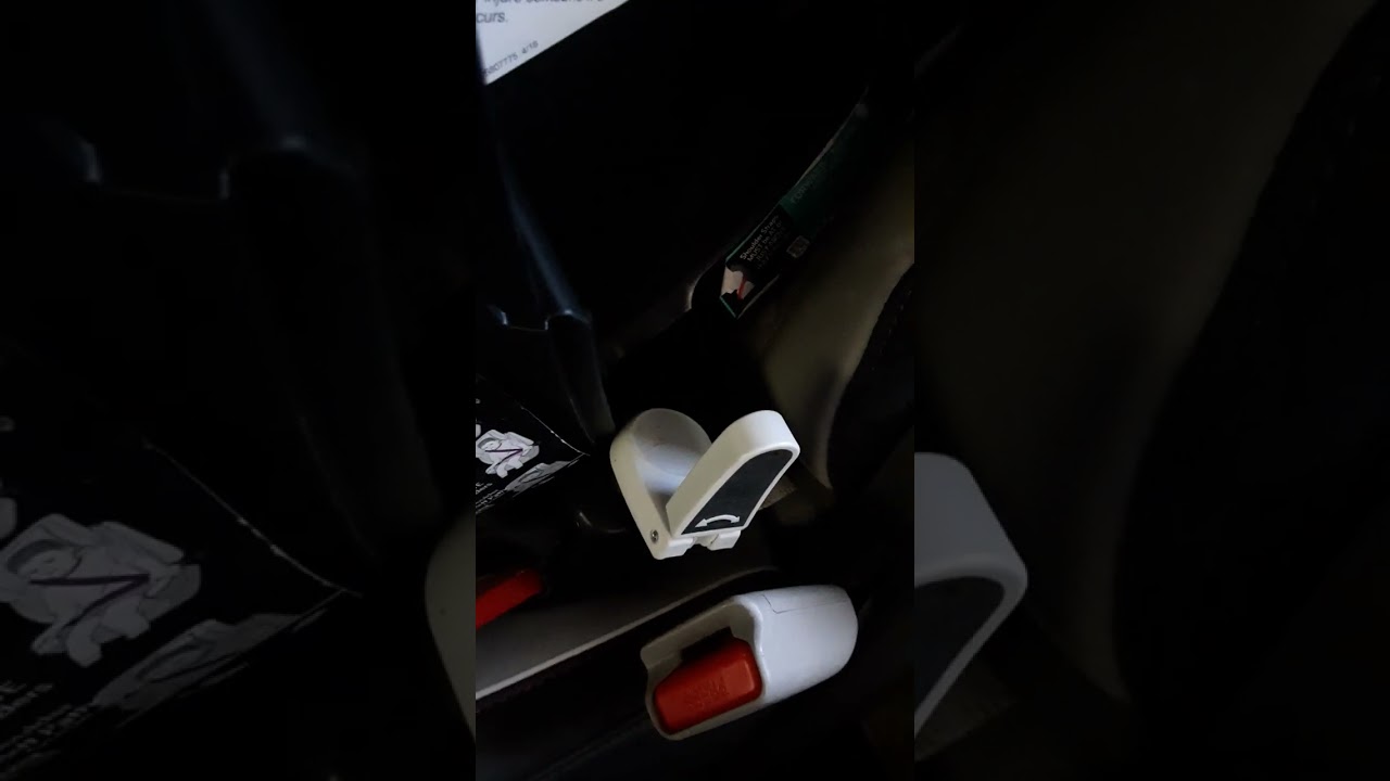 The strap on easy clip evenflo is long enough. seat must not be in reclined position.