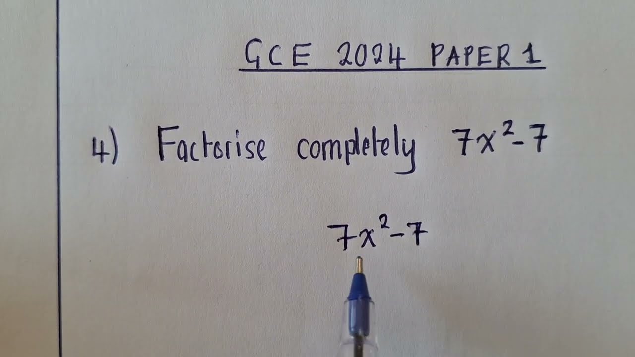 GCE 2025 Paper 1 || Part 2
