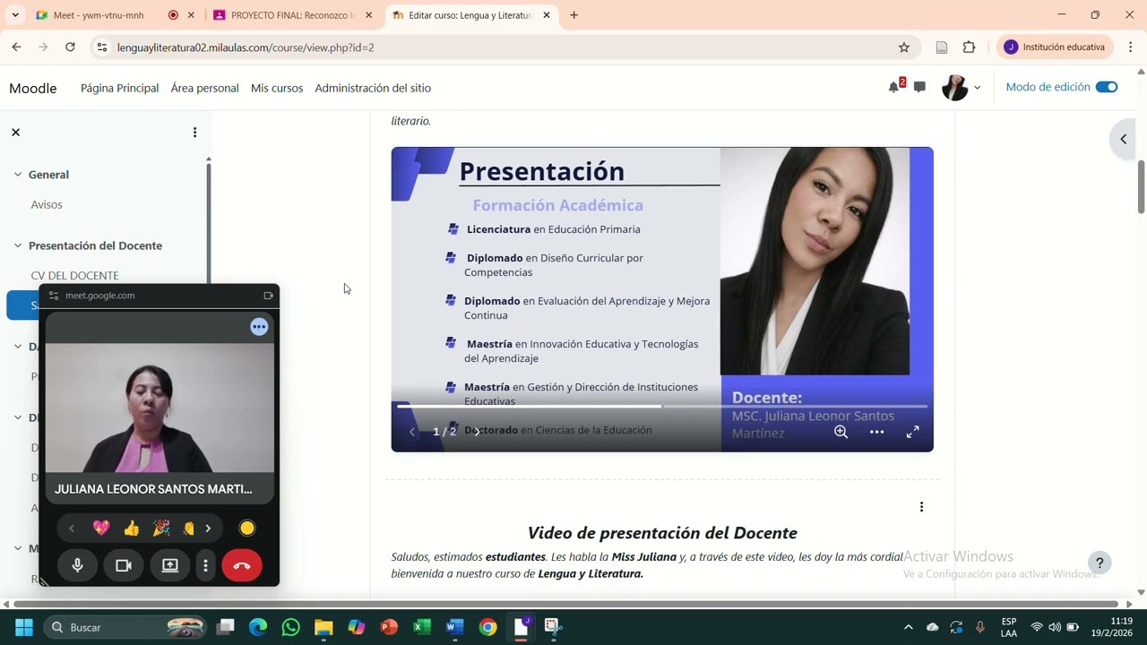 Explicación de la actividades en Classroom y Mil Aulas