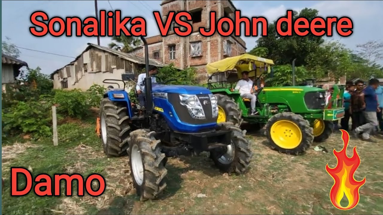 Sonalika tiger 55 III 50hp vs John Deere 5050D 50hp tractor khatarnak damo | #tractor