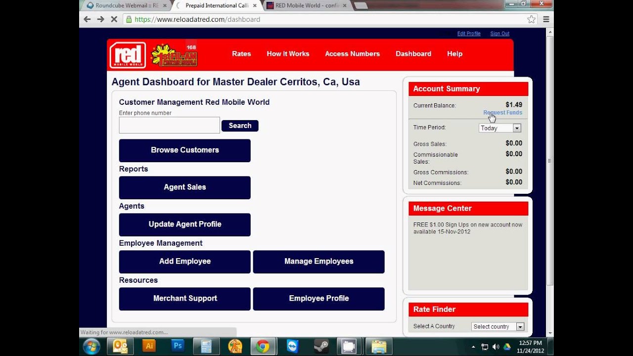 HOW TO FUND RED MOBILE WORLD PINLESS PORTAL