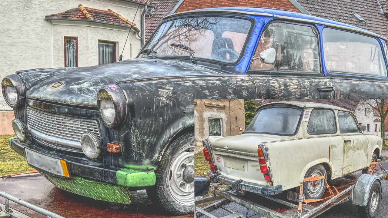 Rettung und Bergung von zwei Trabant 601 deluxe Teil 1