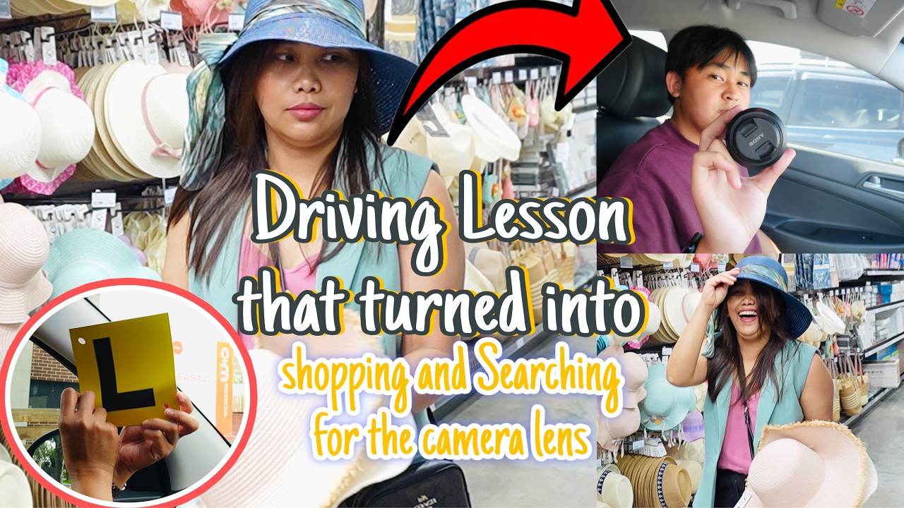 Our Driving lesson that Turned into Shopping | Looking for Camera Lens