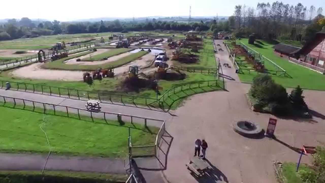 Diggerland Devon: - Phantom 3 Drone First Flight. [4K]