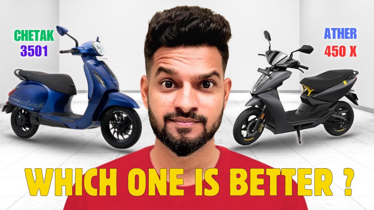 CHETAK 3501 vs ATHER 450 X | COMPARISON | ELECTRIC SCOOTER