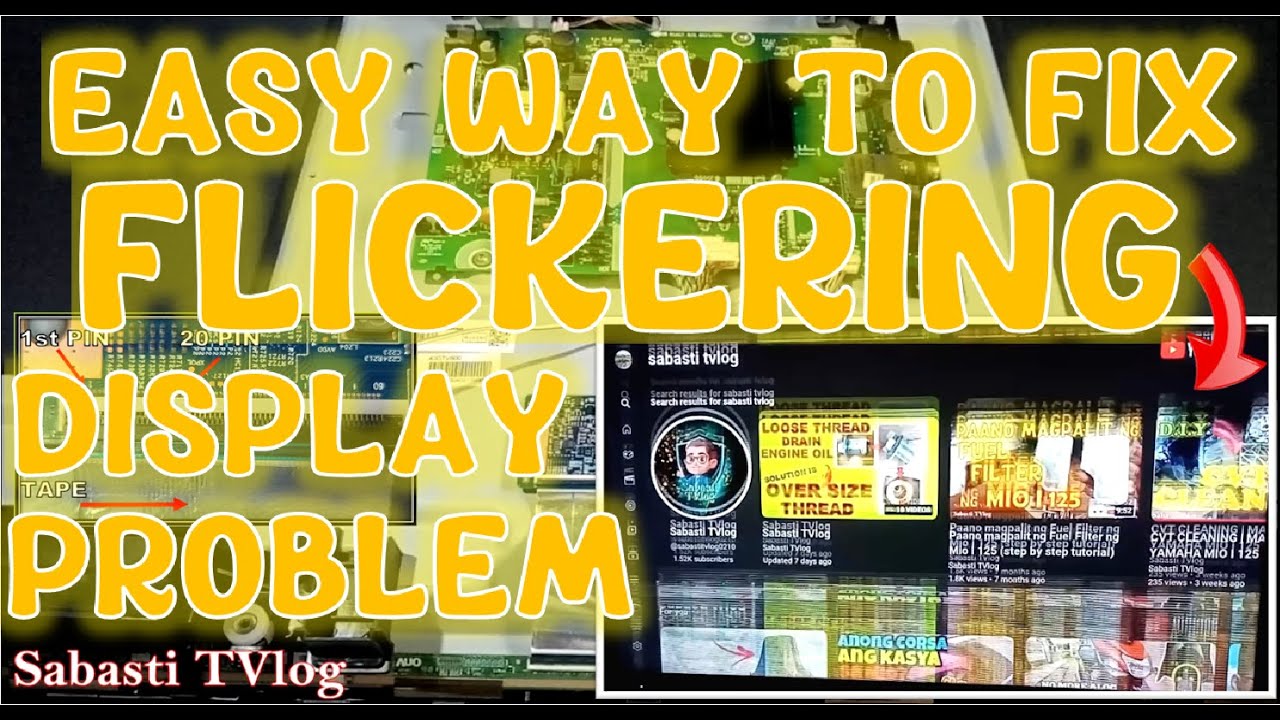 EASY WAY TO FIX FLICKERING DISPLAY PROBLEM  | DEVANT TV 43