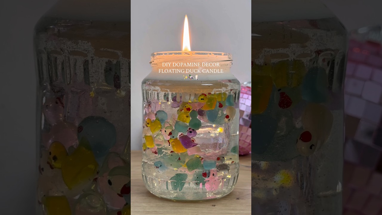 DIY dopamine decor floating duck candle🦆✨🕯️ 