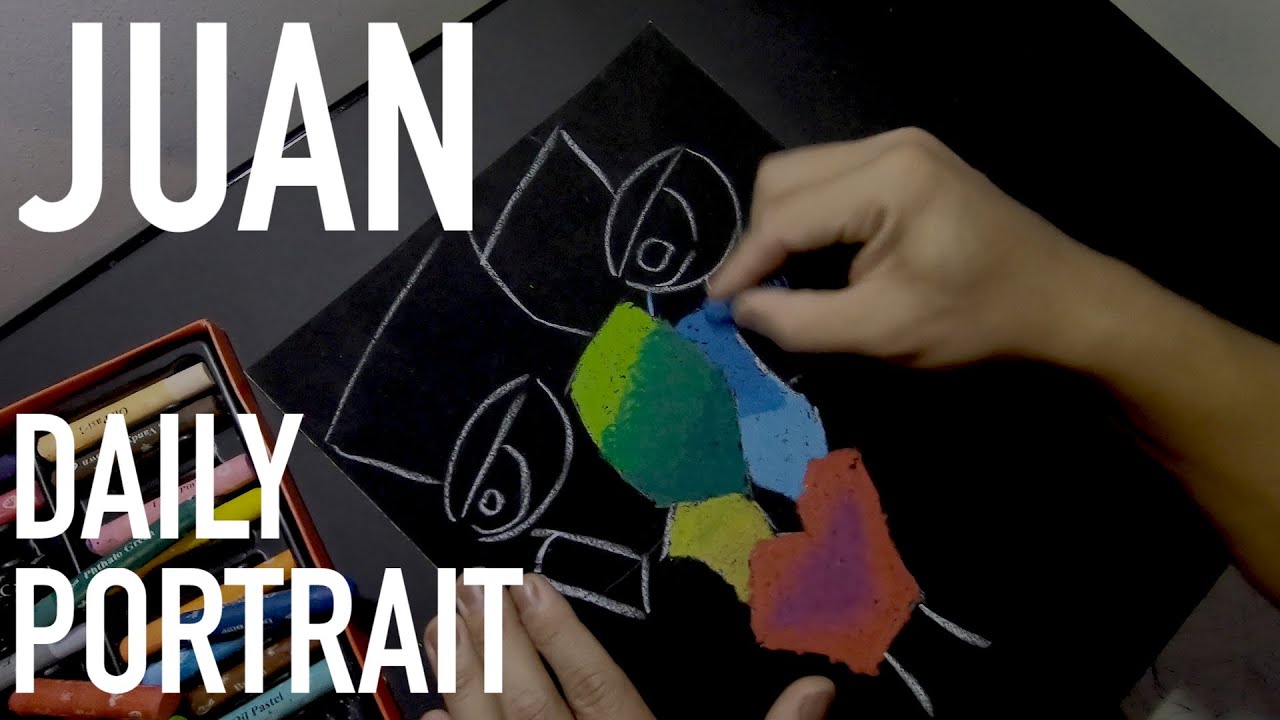 #1 JUAN / Daily Cubism / Art Therapy / Satisfying Colors / Daily Challenge / Fast and Easy Art