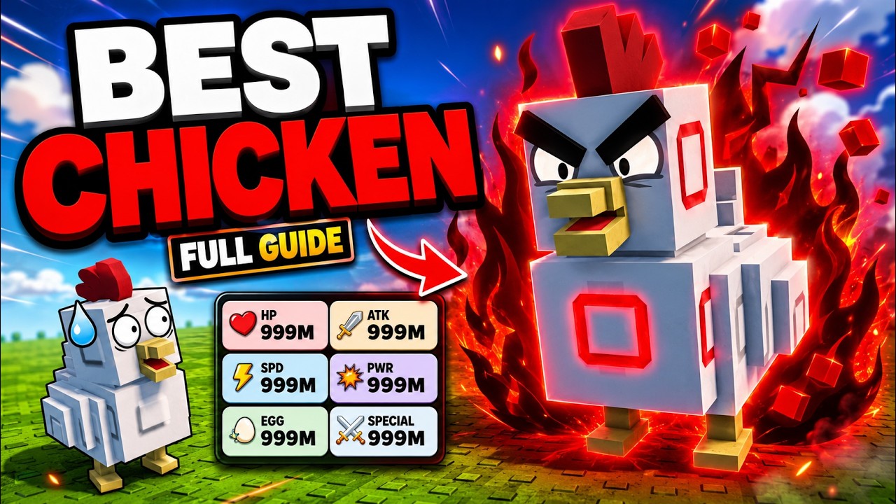 Как получить лучшего цыпленка в игре Grow A Chicken Fighter! (Полное руководство) ROBLOX