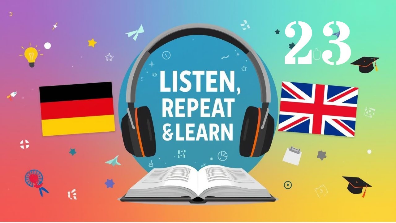23 rapid learning german English by listening Schnelles lernen der deutschen Englischen Sprache