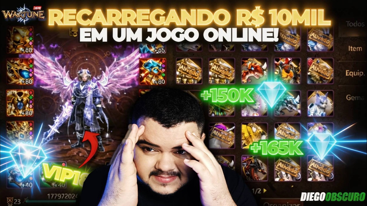 Recarregando R$10 mil na conta de inscritos - Guerreiro Top 1, prodígio!