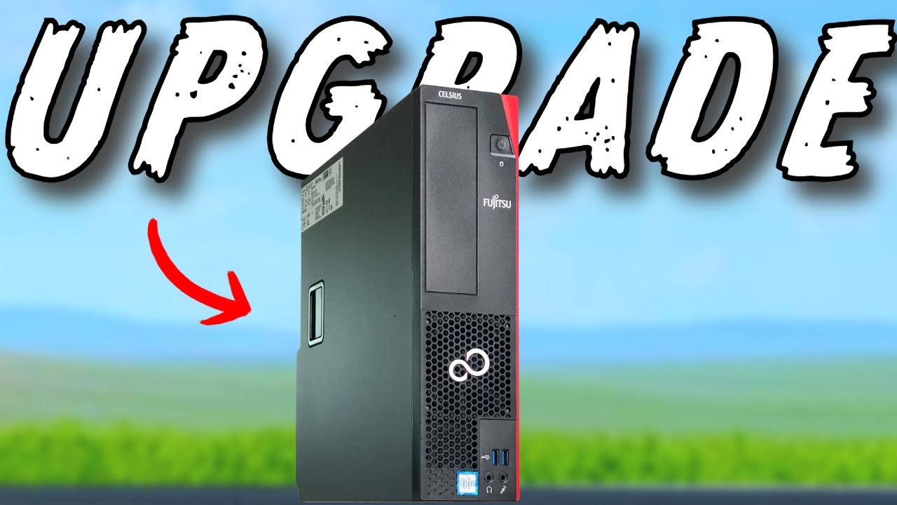 SSD Hard Drive & RAM UPGRADE on a Fujitsu Celcius J550n PC