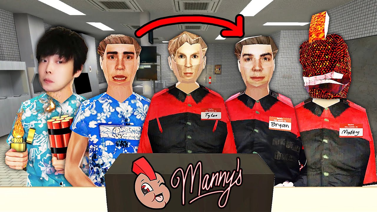 曼尼漢堡店，全結局解鎖！曼尼奧特曼登場！主角繼承了服務員泰勒的工作！《Manny's》吊德斯DioDeS