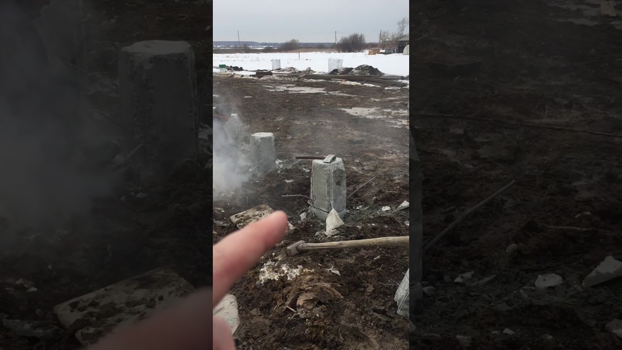 Распушовка свай вручную
