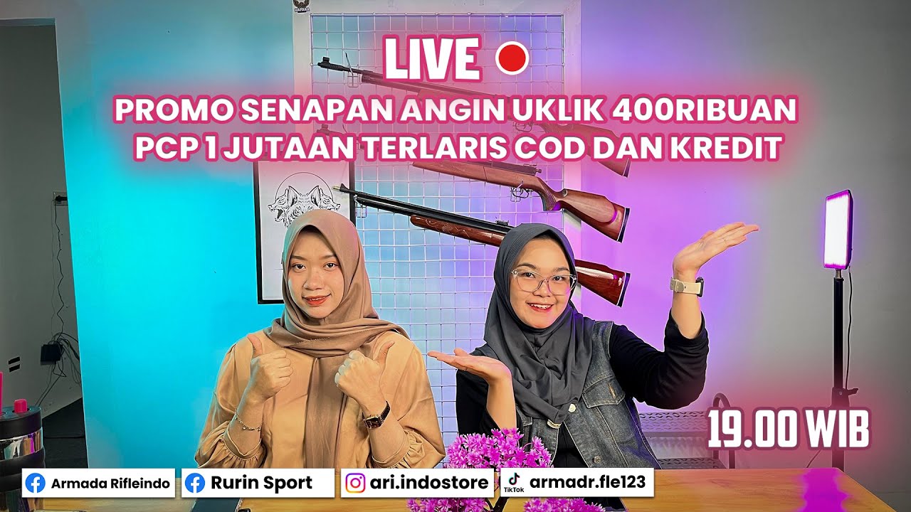 LIVE | PROMO SENAPAN ANGIN UKLIK 400RIBUAN PCP 1 JUTAAN TERLARIS COD DAN KREDIT