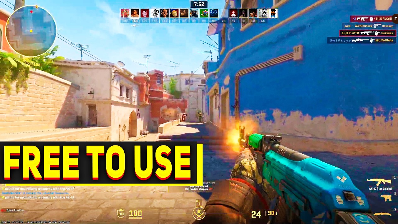 COUNTER STRIKE 2 No Copyright Gameplay – Free To Use Background Footage (No Commentary)