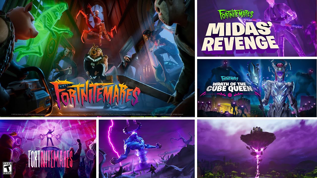 All Fortnitemares Cinematic Trailers 2017 - 2025 (Chapter 1 - 6)
