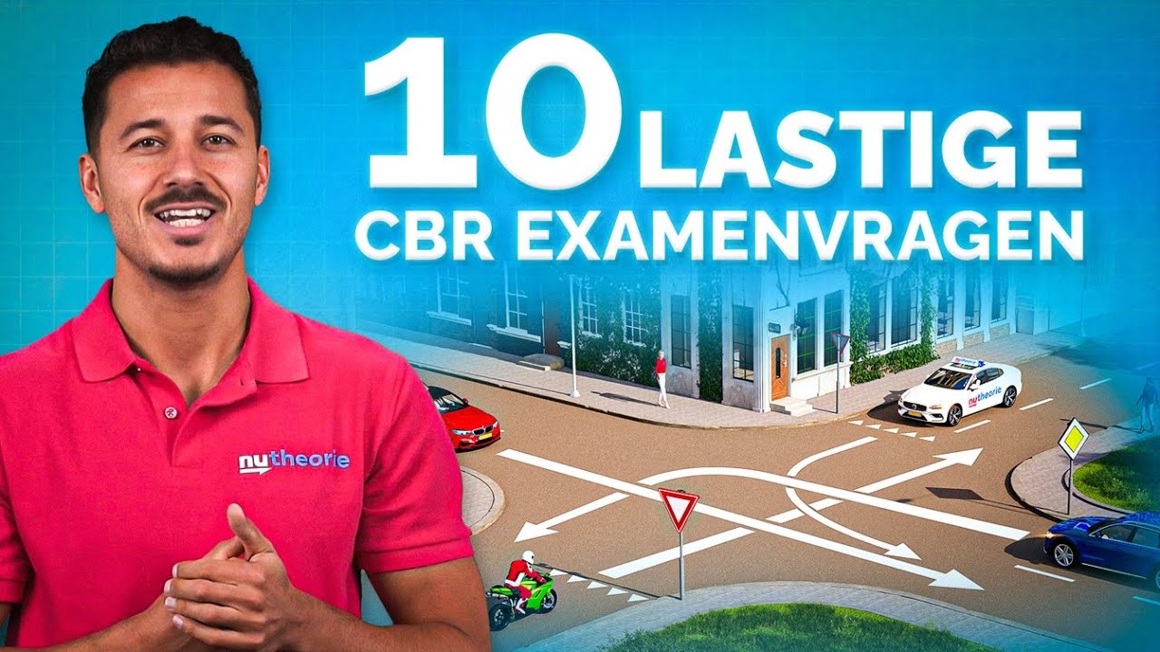 10 Moeilijke CBR Examenvragen 2025 🚗 | Auto Theorie Examen Oefenen | Rijbewijs B Tips