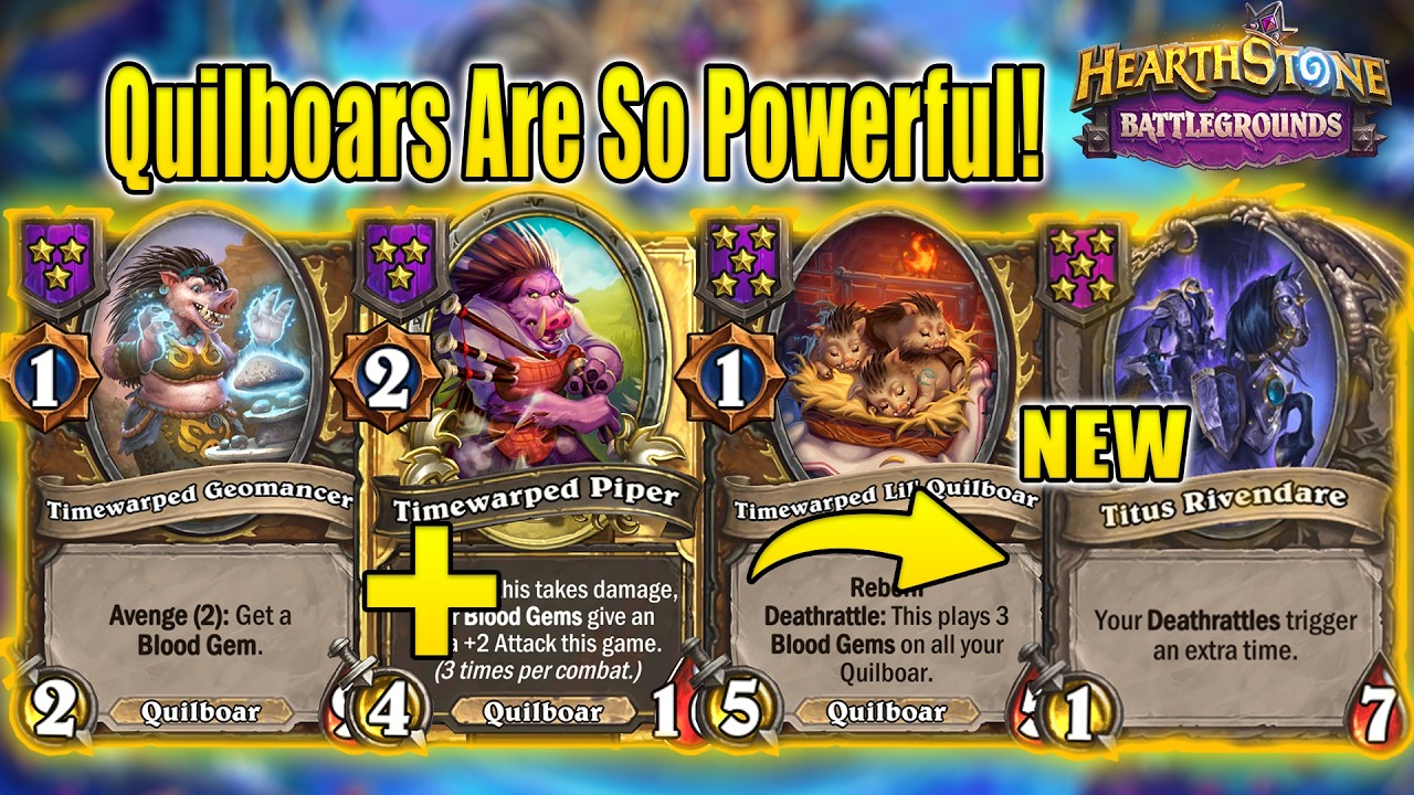 My Favorite Quilboars After Latest BG Patch! | Christian Hearthstone Battlegrounds