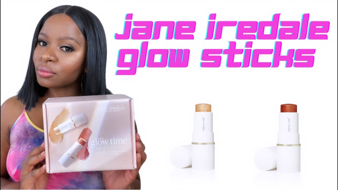 New Jane Iredale Glow Time Ethereals | Blush & Highlighter Sticks on Dark Skin | Influenster Voxbox