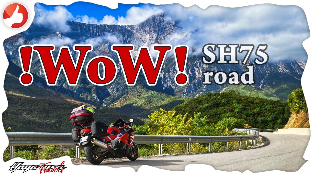 SH75 Albania: Peisaje superbe pe un drum distrus. Cum s-a descurcat Hayabusa?