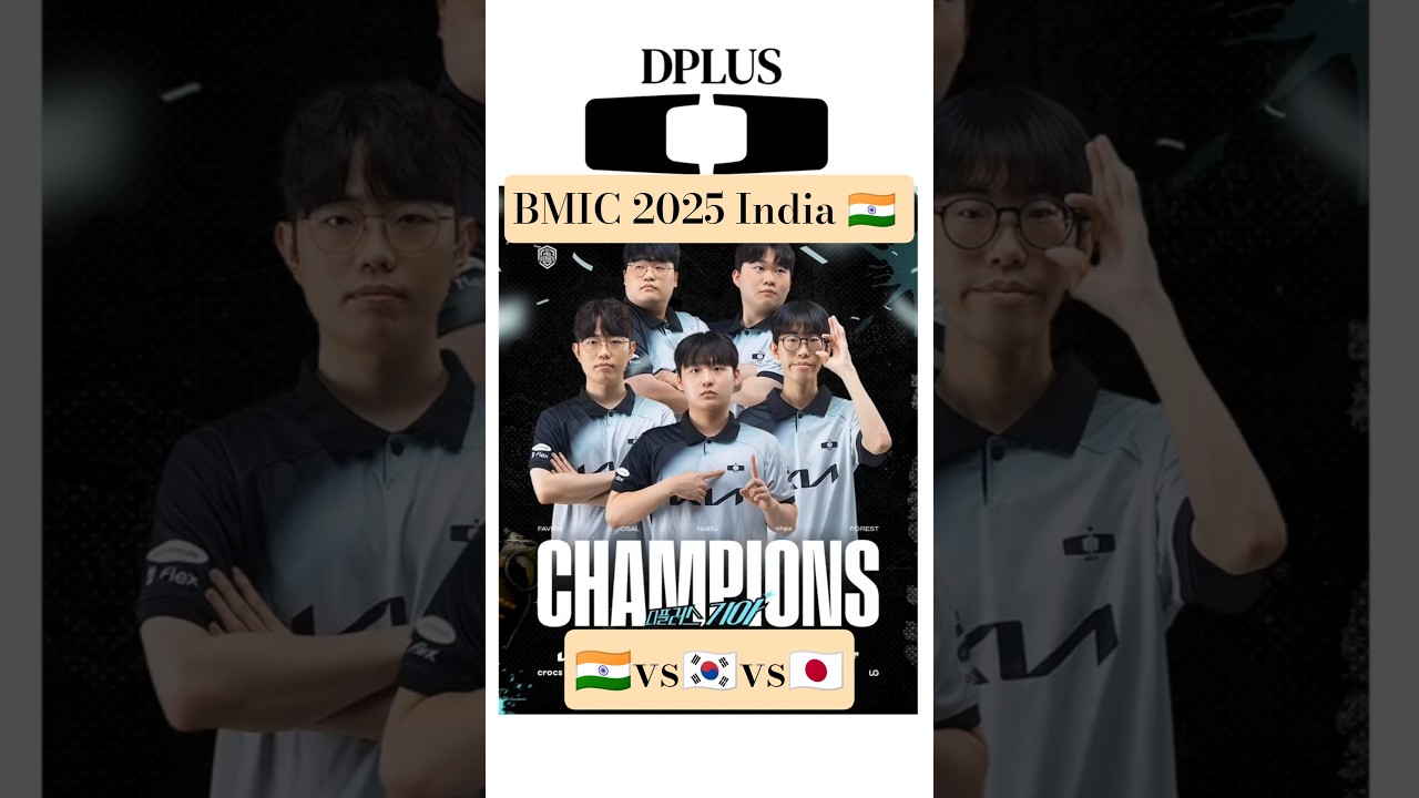 BMIC 2025 India 🇮🇳 | Top 4 Teams Revealed Dplus, Nongshim RedForce, Jecheon Phalanx & DRX #bmic2025