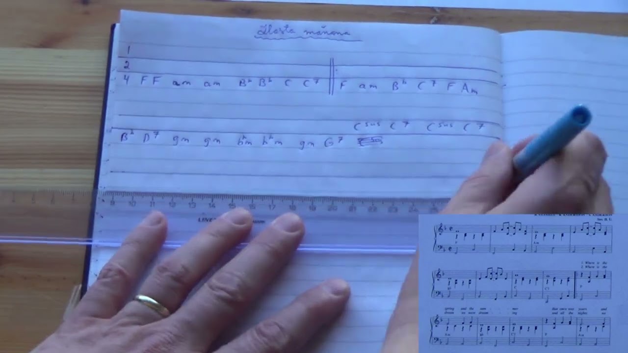 easy trick to make a chord chart