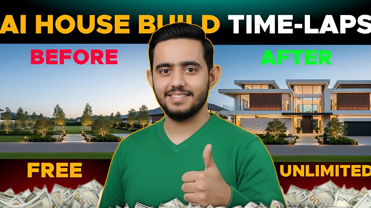 How to Make Viral House Construction Time-Lapse Videos Using FREE AI (No Camera!)