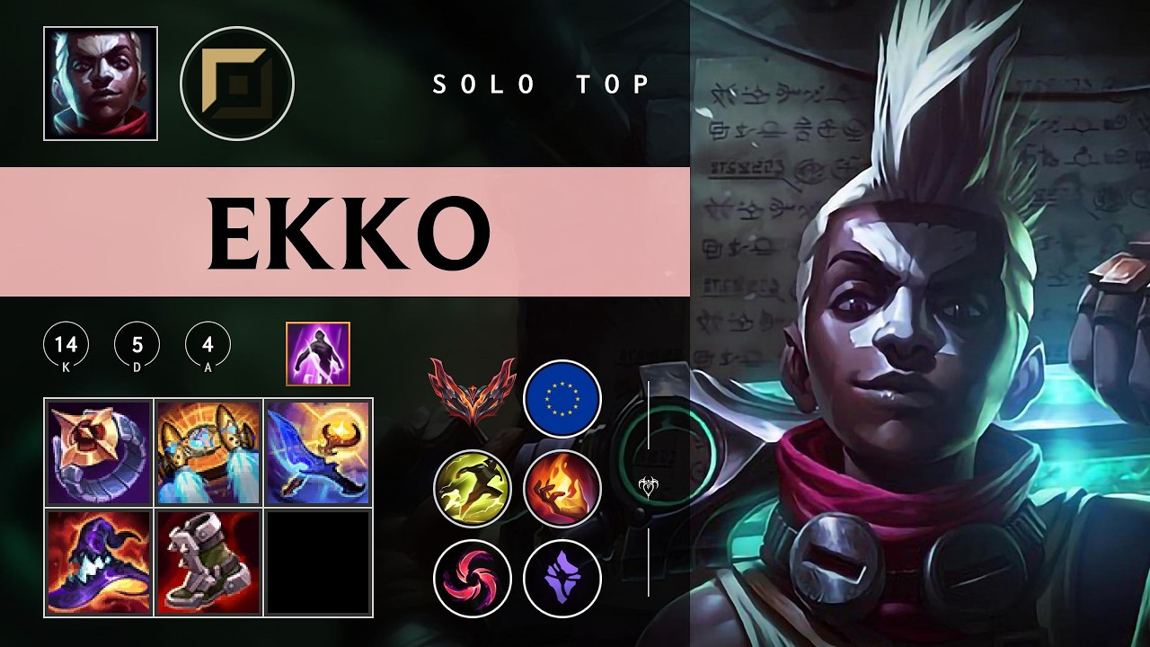 Ekko Top vs Renekton - EUW Grandmaster Patch 26.04