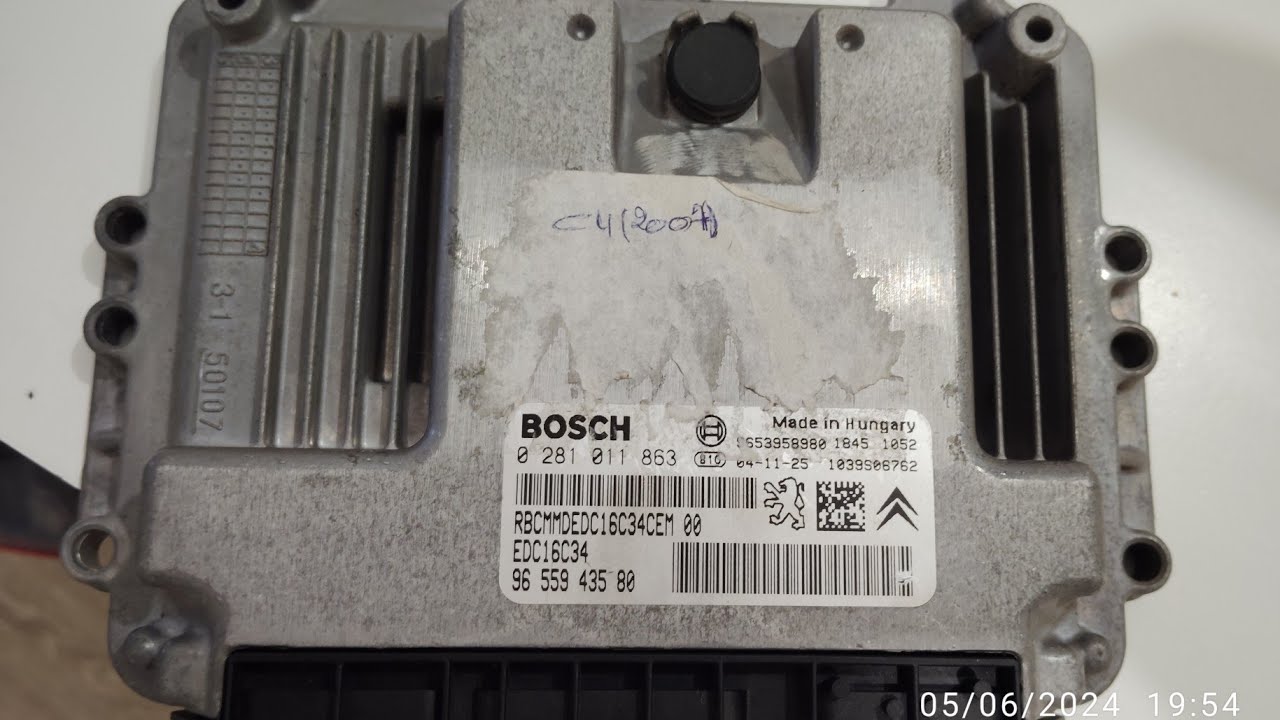 كيفبة عمل immo off عل عقل السيارة من نوع EDC16C34