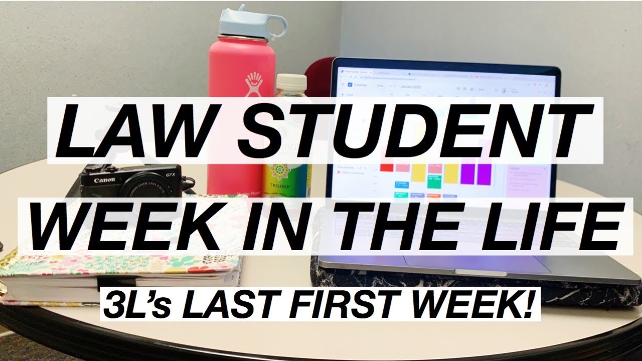 WEEK IN THE LIFE OF A LAW STUDENT | 3L's Last First Week of Law School!