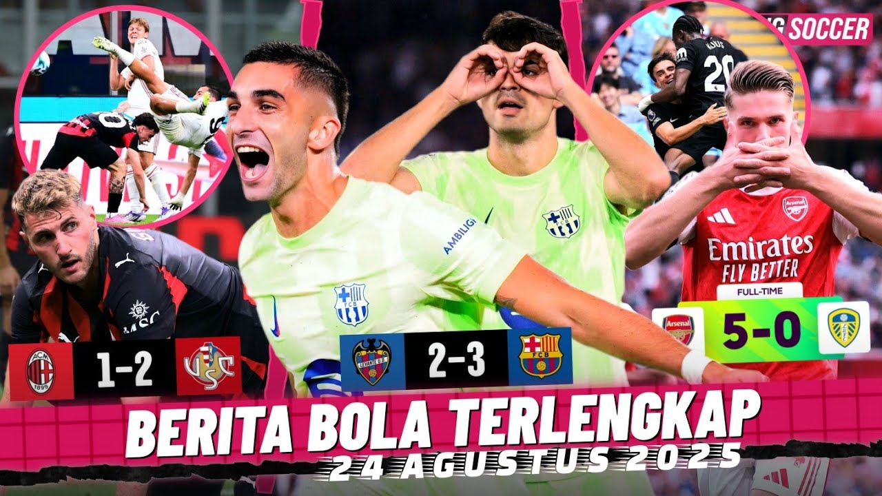 Barcelona KING Remontada 😱 Gy&ouml;keres 2 GOL, Arsenal Berpesta 🔥 AC Milan KEOK dari Tim Promosi