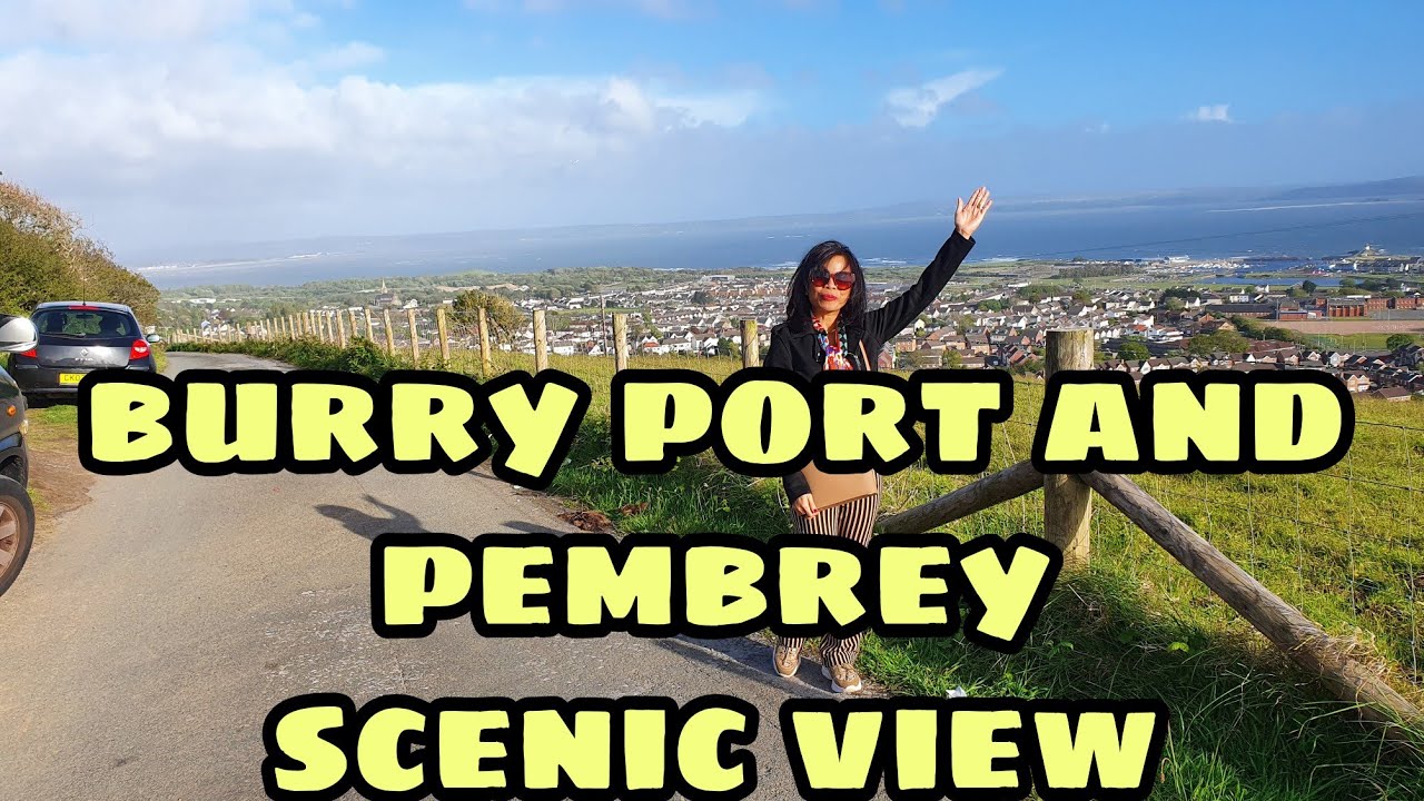 Burry Port and  Pembrey scenic view  WALES UK