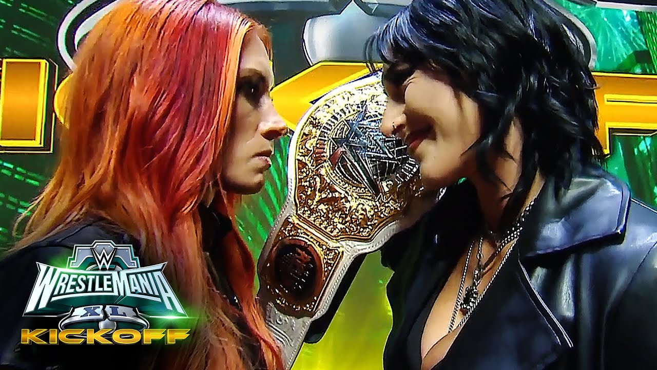Бекки Линч прерывает Рию Рипли: начало WrestleMania XL