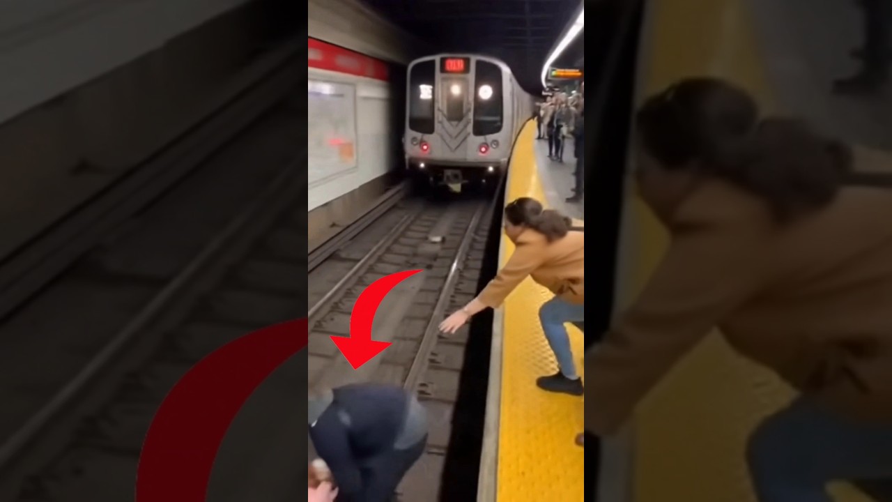 Viral Real-Life Superhero Caught on Camera | #subwaytrain #accident #automobile #train