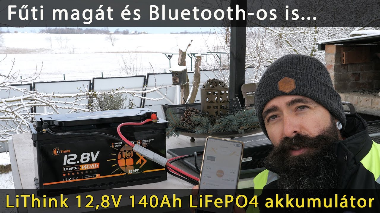 Lithink 12.8V 140Ah lithium iron phosphate LiFePO4 battery test demonstration
