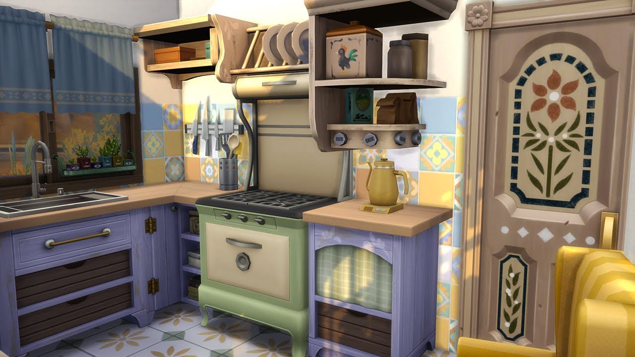 🌸🌵🥞Desert cottage KITCHEN - The Sims 4 - Chatty Build