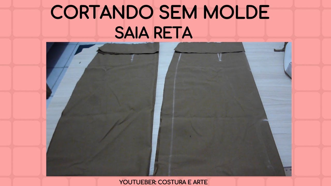 CORTANDO SAIA CLÁSSICA SEM CÓS | COSTURA E ARTE