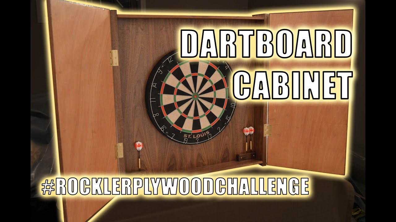 Building Dad a Walnut Dartboard Cabinet - #rocklerplywoodchallenge