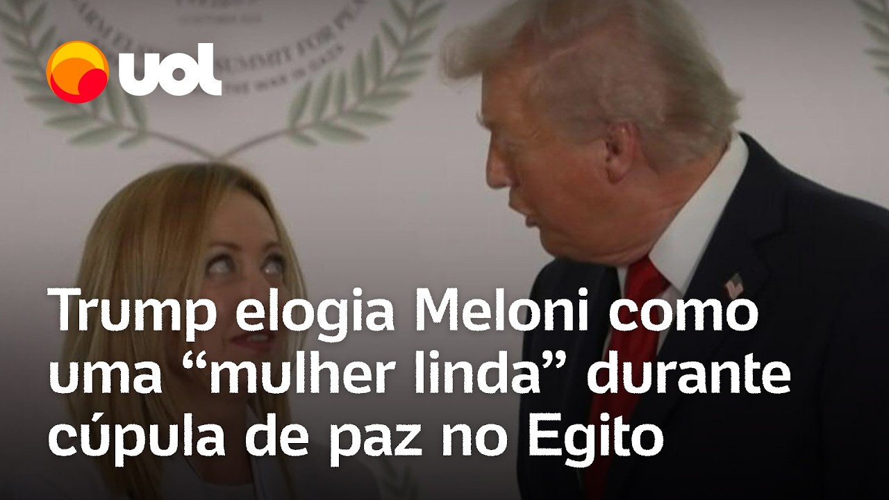 Trump chama Giorgia Meloni de 'linda' e pergunta: 'Voc&ecirc; n&atilde;o vai se ofender, vai?'; veja v&iacute;deo