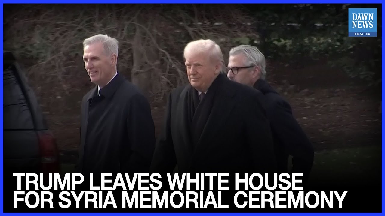 Trump Departs White House To Honor US Personnel Killed In Syria At Dover Air Base Transfer Ceremony